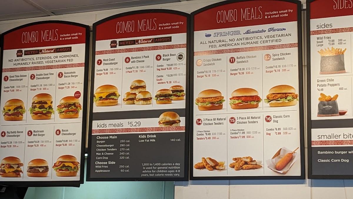 Good Times Burgers & Frozen Custard Menu - Image 1